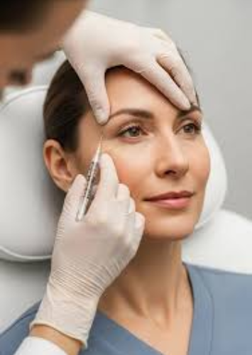 Facial injectables treatment for masseter muscle relaxation